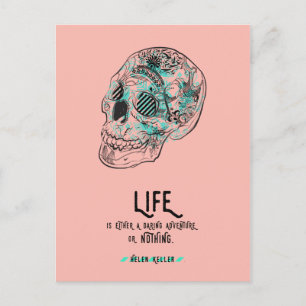 Daring Life Quote Postcard