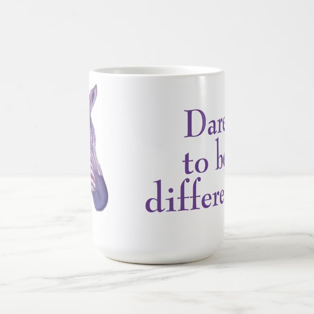 Daringly Different Purple Zebra Mug (Center)