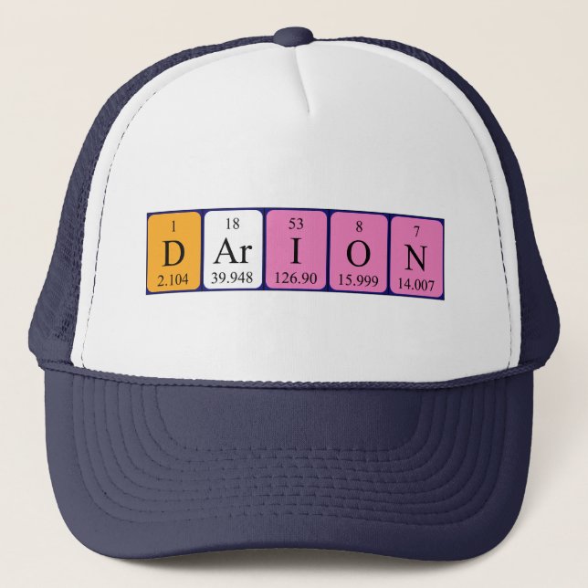 Darion periodic table name hat (Front)
