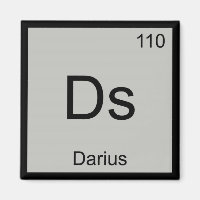 Darius Name Chemistry Element Periodic Table