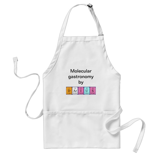 Darius periodic table name apron (Front)