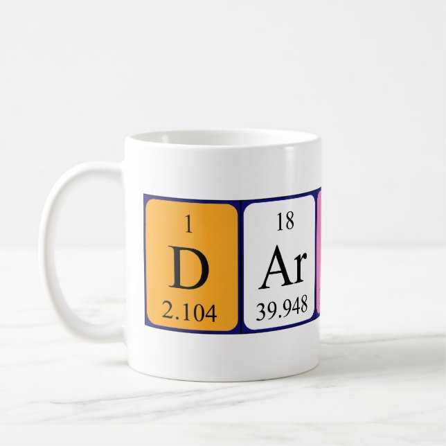Darius periodic table name mug (Left)