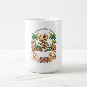 Darius Skeleton Dinosaur Long Sleeve Coffee Mug