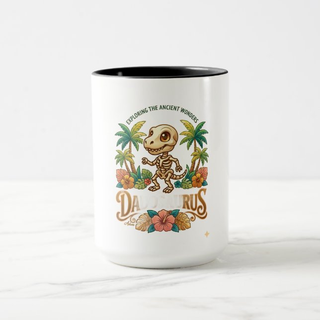 Darius Skeleton Dinosaur Long Sleeve Mug (Center)