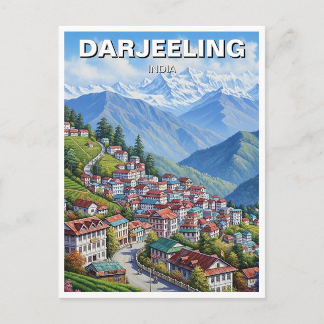 Darjeeling India  Postcard (Front)