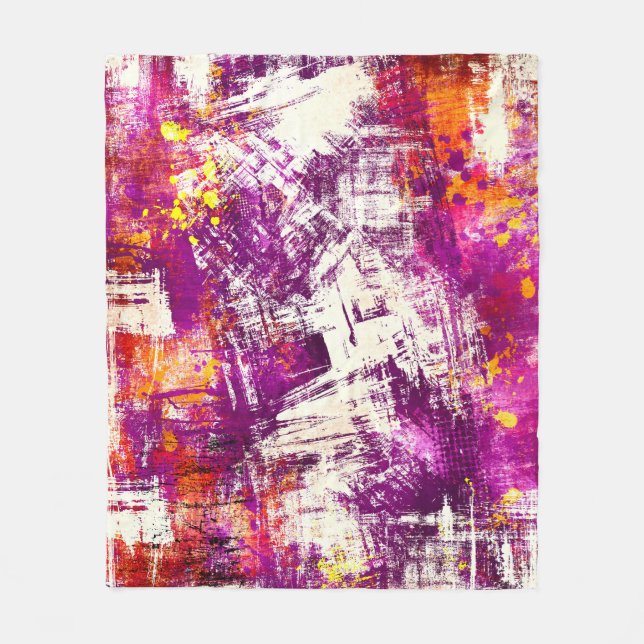 Dark Abstract Blots Background Fleece Blanket (Front)