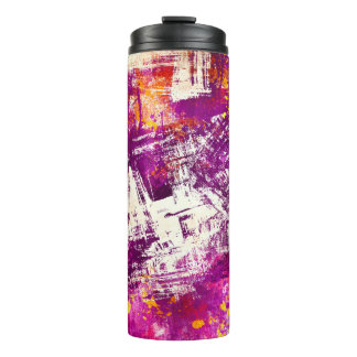 Dark Abstract Blots Background Thermal Tumbler