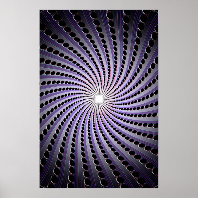 Dark Abstract Spiral: Poster (Front)