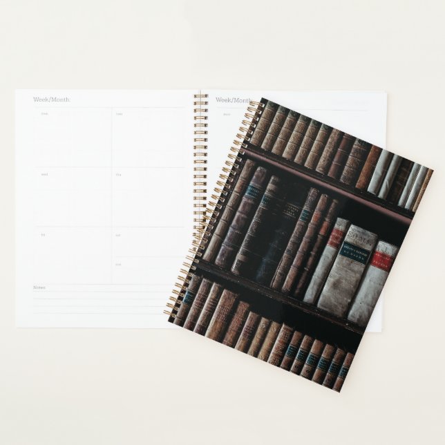 Dark Academia Aesthetic bookshelf Planner (Display)
