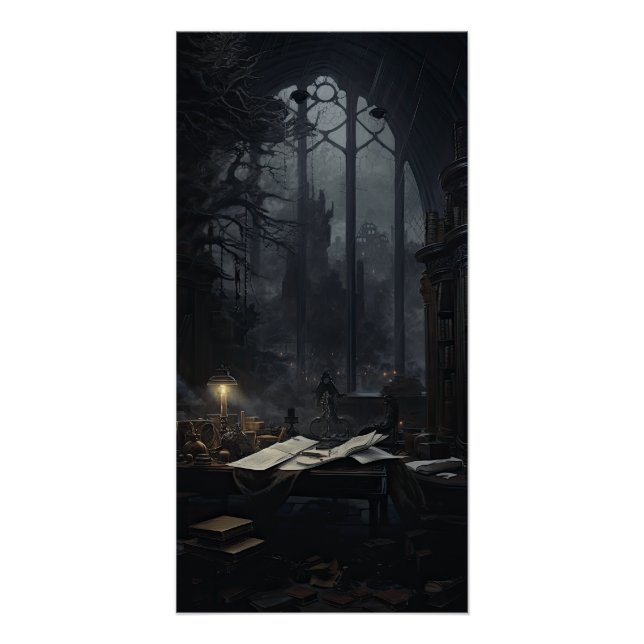 Dark Academia Aesthetic Gothic Academy Poster (Front)