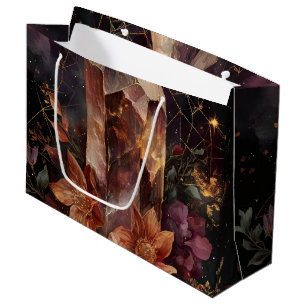 Dark Academia Amethyst Celestial Design Large Gift Bag