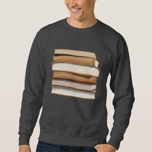 Dark Academia Antique Books Sweatshirt (Front)