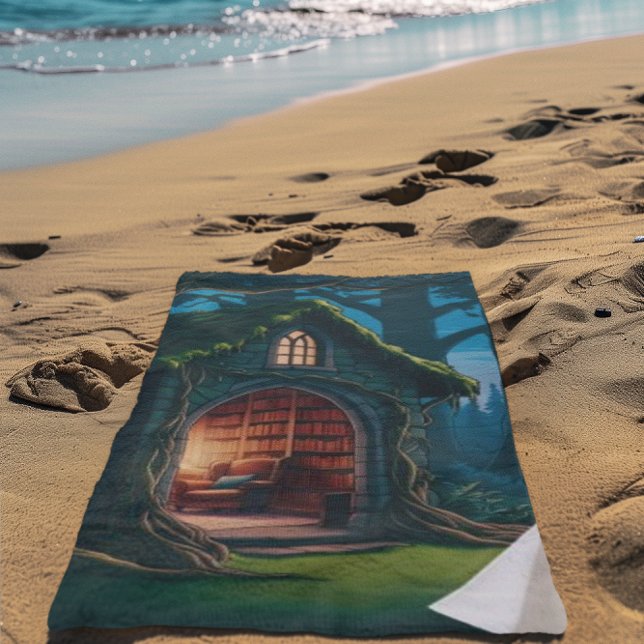 Dark Academia = Book Lover Gift Beach Towel (Creator Uploaded)