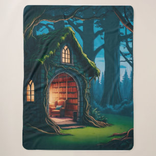 Dark Academia = Book Lover Gift Sherpa Blanket