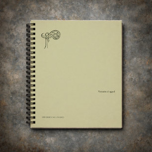 Dark Academia Botany Garden Reader Gift Notebook