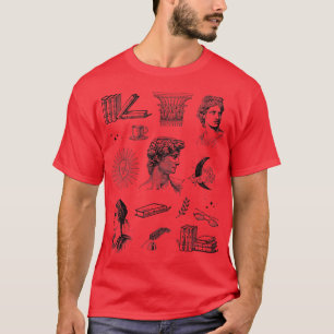 Dark Academia Clothing Aesthetic Book Lover Bookah T-Shirt