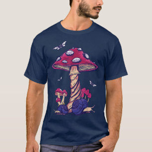 Dark Academia Cottagecore Aesthetic Magical Mushro T-Shirt
