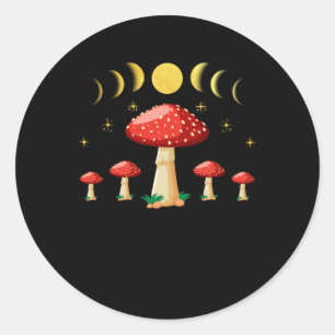 Dark Academia Cottagecore Esthetic Magical Classic Round Sticker