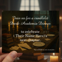 Dark Academia Dinner Book Club Birthday Party
