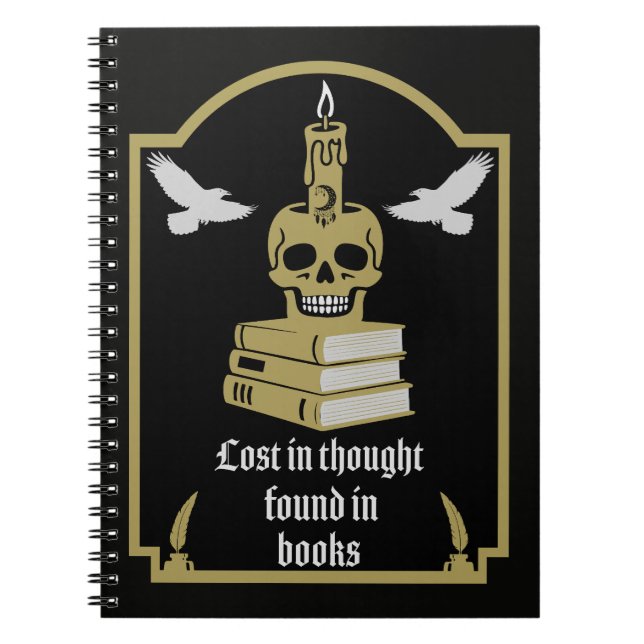 Dark Academia Esthetic Notebook (Front)