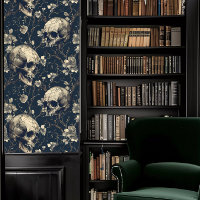 Dark Academia Grey Skulls