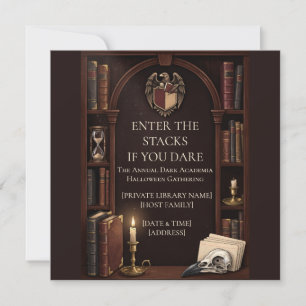 Dark Academia Halloween Vintage  Holiday Card
