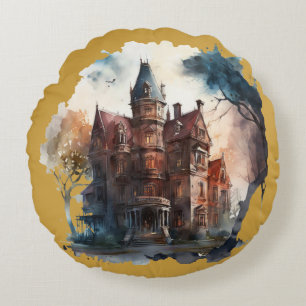 Dark Academia Haunted Manor Pillow