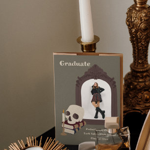 Dark Academia Photo Graduation Faire-part