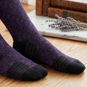 Dark Academia Raven Damask Socks