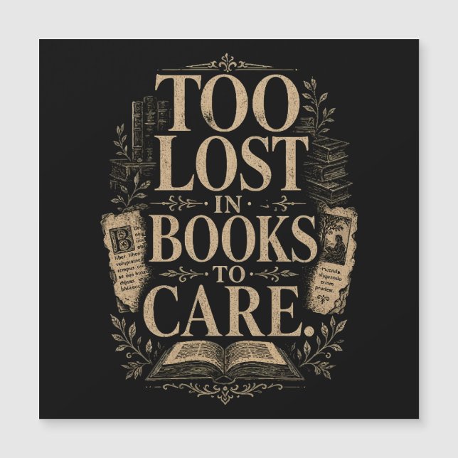 Dark academia vintage reader book lover (Front)