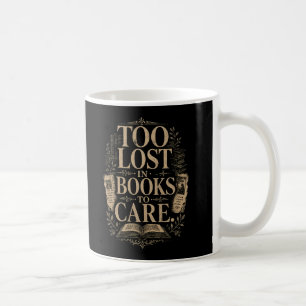 Dark academia vintage reader book lover coffee mug