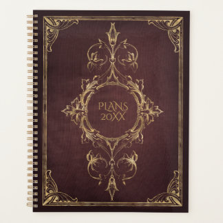 Dark Academia Vintage Scrollwork Book Cover