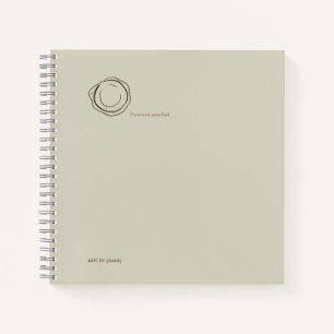 Dark Academia Wax Seal– Minimalist Vintage Library Notebook