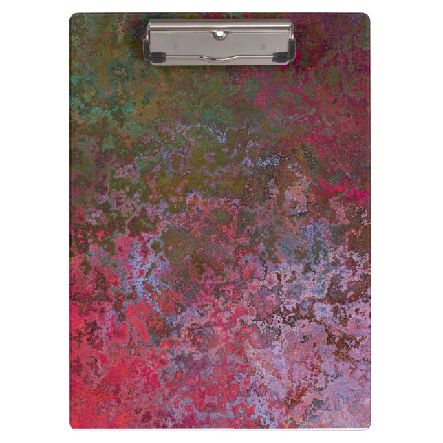 Dark Alcohol Ink Abstract Clipboard (Front)