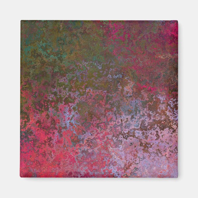 Dark Alcohol Ink Abstract Magnet (Front)