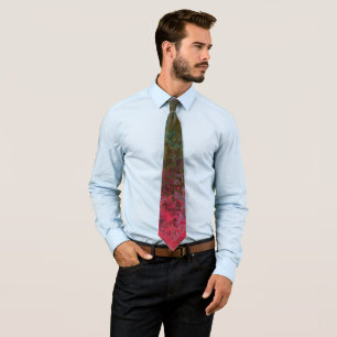 Dark Alcohol Ink Abstract Tie