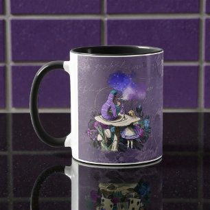Dark Alice Rustic Deep Purple Mug
