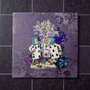 Dark Alice Rustic Deep Purple Tile