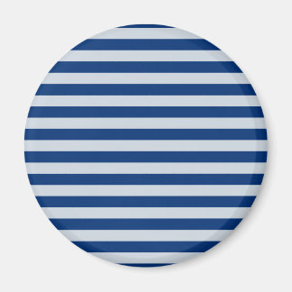 Dark and Light Blue Stripes Magnet