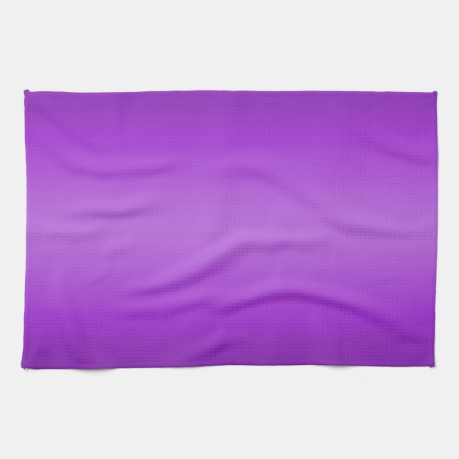 Dark and Light Purple Gradient - Violet Template Kitchen Towel (Horizontal)