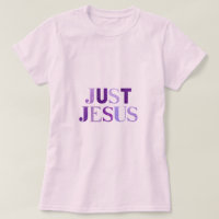 Dark And Light Purple Shades Glitter "Jesus" Name 