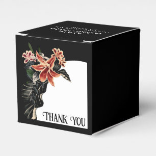 Dark and Moody Customizable Goth Wedding Favor Box
