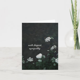 Dark and moody meadow, Sympathy Card