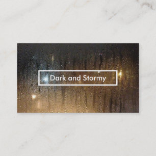 dark and stormy business card