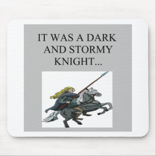 dark and stormy night cliche joke mouse pad