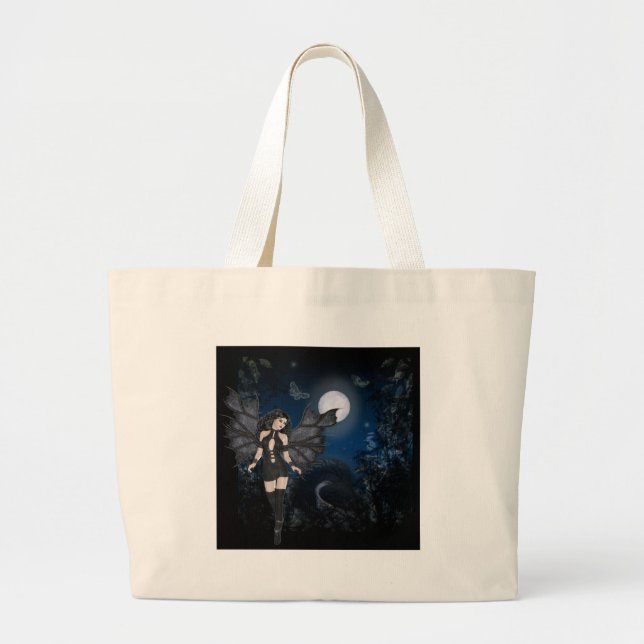 Dark Angel & Dark Night Series Large Tote Bag (Front)
