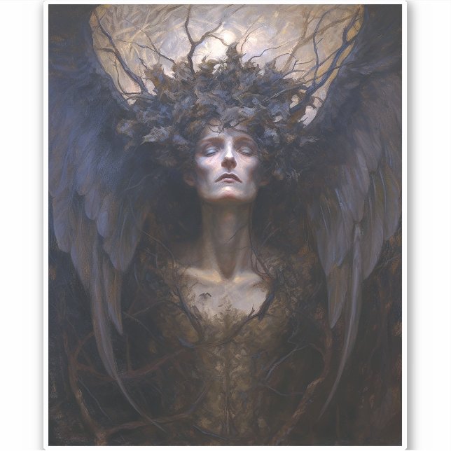 Dark Angel Gothic Goth Fantasy Art (Front)
