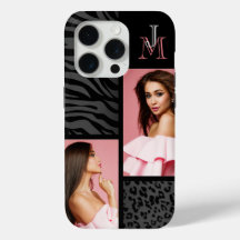 Dark Animal Print - Custom Photos & Monogram