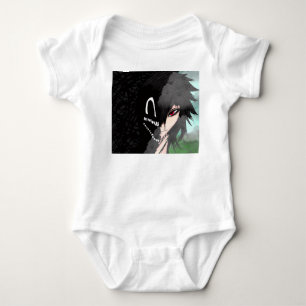 Dark Anime Fantasy Crow and Demon Art Baby Bodysuit