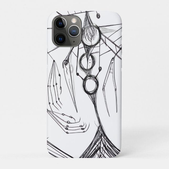 Dark Anime Fantasy Crow and Demon Art Case-Mate iPhone Case (Back)